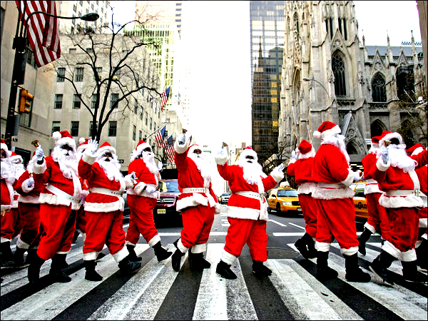 New York Christmas street fairs