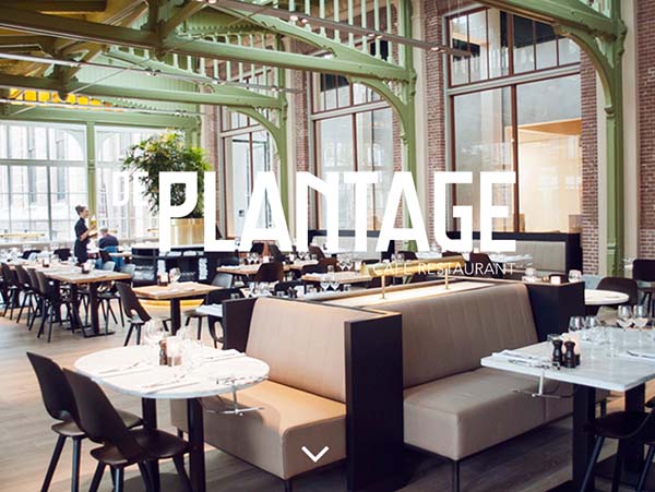 Cafe restaurant De Plantage in Amsterdam