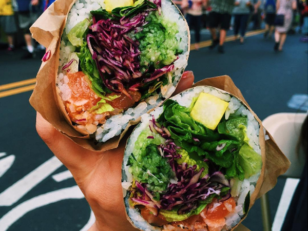 sushi hybrids: sushi burrito