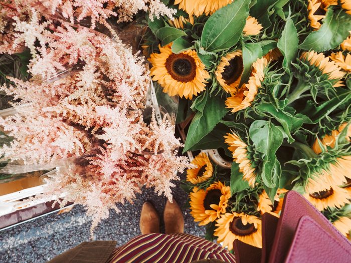 colombia road flower market