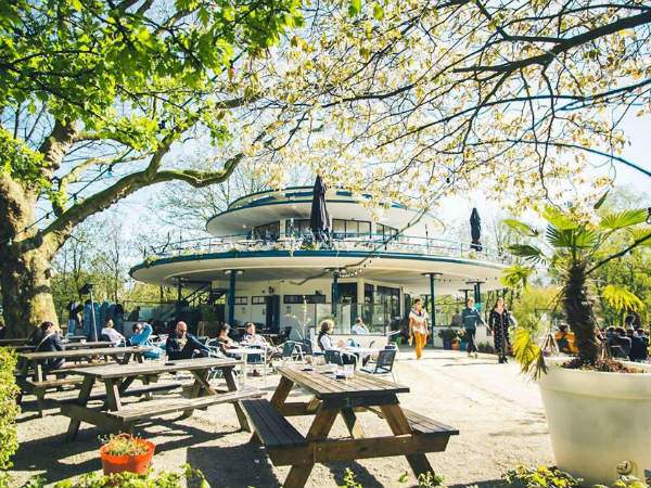 blauwe theehuis brouwerij het ij vondelpark