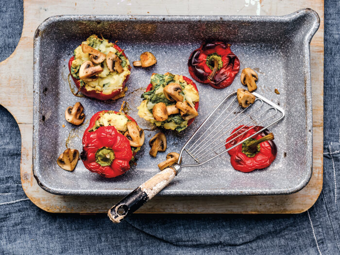 Recept gevulde paprika spinazie stamppot