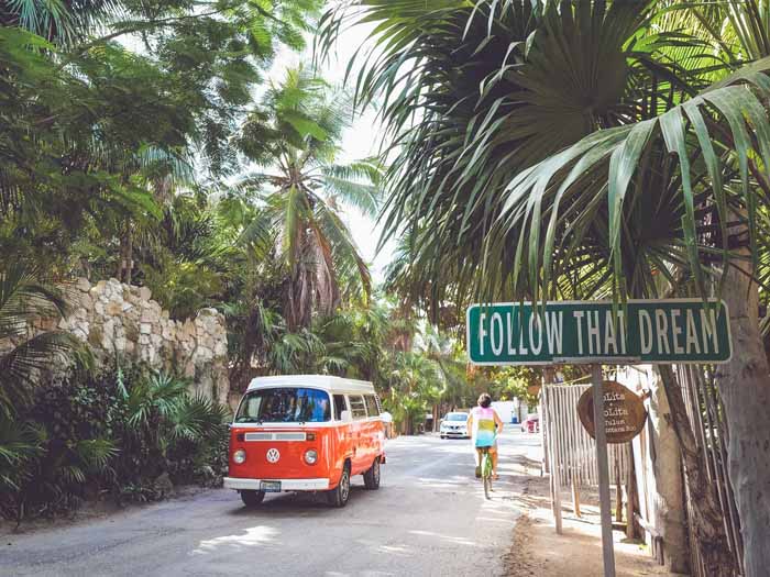 met een vw-busje door mexico