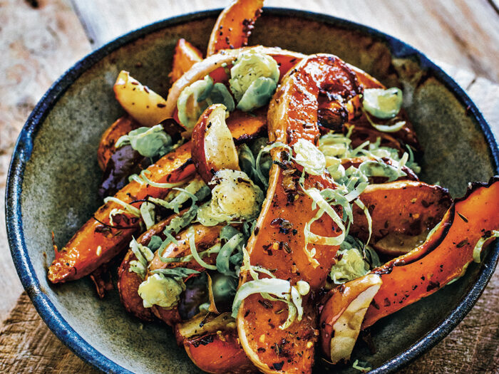 Recept pompoen appel rauwe spruitjes