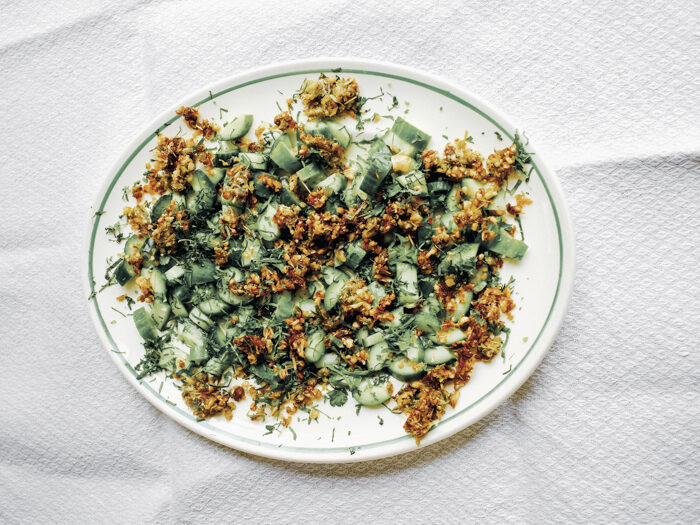 Recept komkommer met pittige cashew