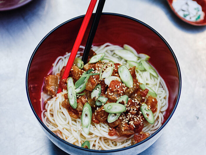 Recept Chinese noedels met szechuangroente