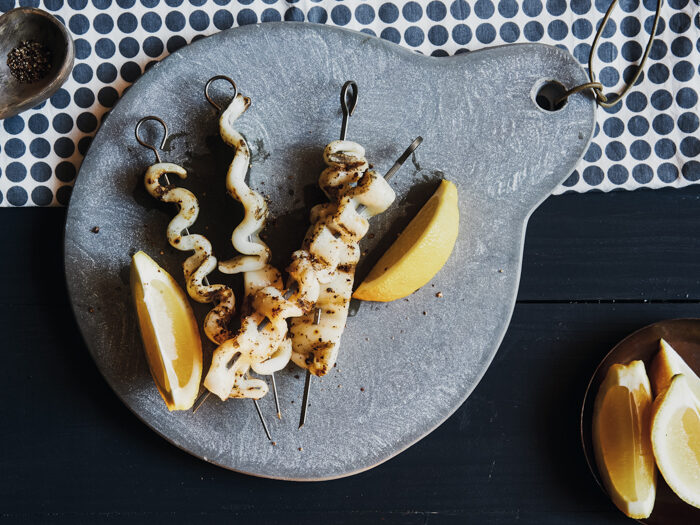 Recept inktvis spiesjes // barbecue-recepten