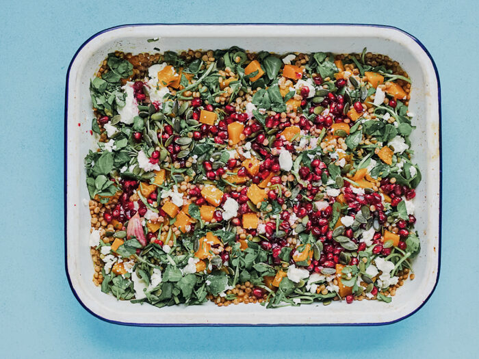 Recept parelgort pompoen granaatappel