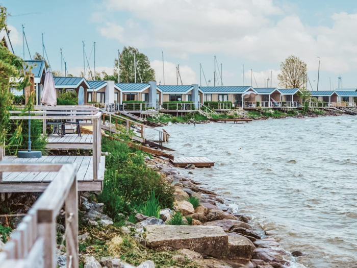 vakantiehuisjes aan het water Nederland Markermeer