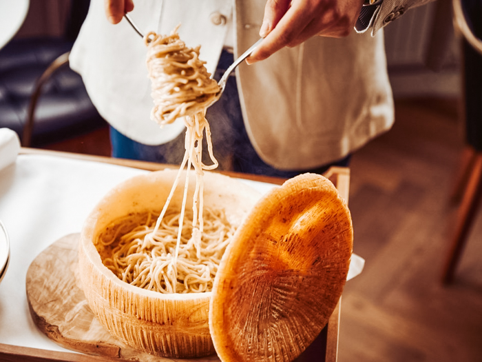 beste pasta uit kaaswiel in Amsterdam