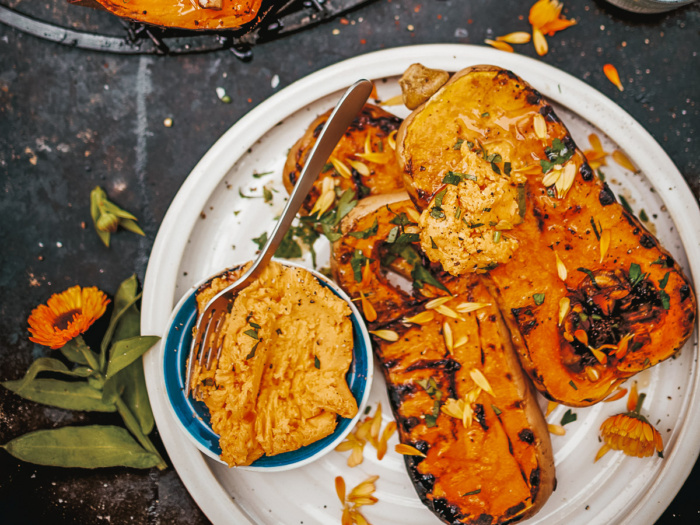 gegrilde pompoen recept